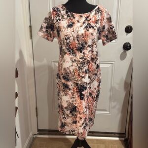 PinkBlush Floral Short Sleeve Maternity Dress. Size Large.